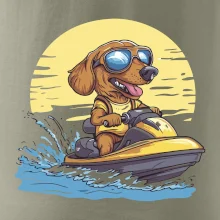 Jezevčík na vodním skútru