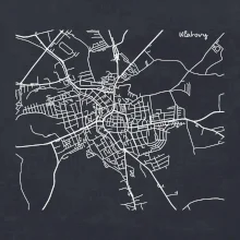 Mapy měst černobílé Klatovy