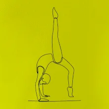 Gymnastika na rukou jedním tahem