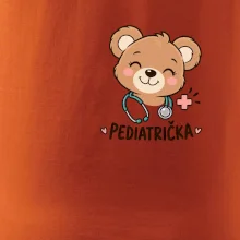 Pediatrička s medvídkem a stetoskopem - malý potisk
