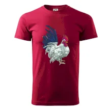 Kohout kreslený bílý