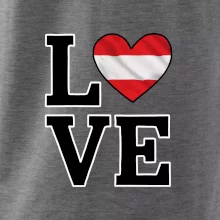 Love Rakouská vlajka