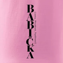 Babička láska moudrost trpělivost svislý nápis