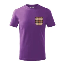 Flanelové triko hnědé