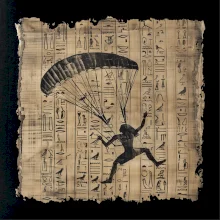 Egyptské hieroglyfy paraglide