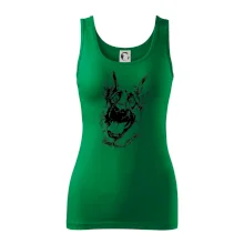 Černobílá karikatura Německý ovčák