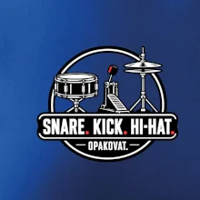Snare kick hi-hat opakovat - bubenické trio