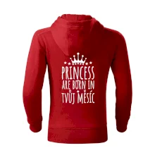 Princesses are born in (vlastní nápis měsíc narození)