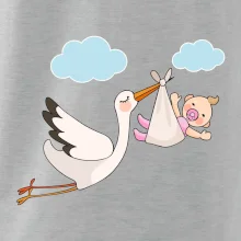 Čáp čekáme miminko - holka