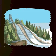 Obrázek skokanských můstků