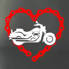 Moto srdce řetěz - chopper