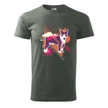 Pes abstrakce fialový