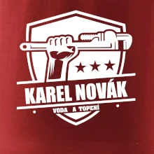 Instalatér - Erb vlastní nápis