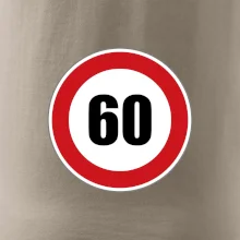 Dopravní značka - omezení rychlosti 60