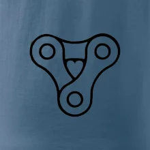 Cyklo srdce řetěz trojúhelník