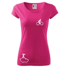 Mapa ČR + kolo na prsu