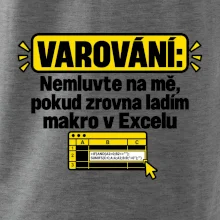 Varování nerušit při makru v excelu