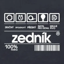 Čárový kód zedník