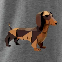 Jezevčík - slepený z papíru