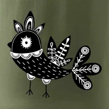 Ptáček černobílý folklór