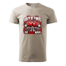 Boxerské rukavice v ringu eat sleep repeat