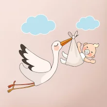 Čáp čekáme miminko - neutrální