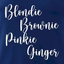 Párové mikiny - Nejlepší kámošky - barva vlasů (Velký nápis a vaše jména na rukávu)