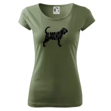 Bloodhound nápis v těle