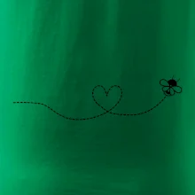 Dráha letu včely - srdce