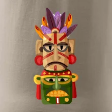 Mayové maska s peřím