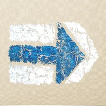 Párová turistická značka modrá