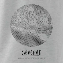 Severák - vrstevnice v kruhu