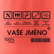 Vaše jméno - čárový kód