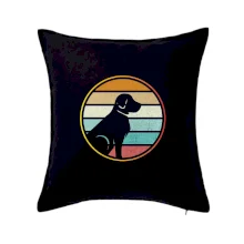 Retro kruh - sedící pes