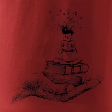 Čtenář - ruka kreslená