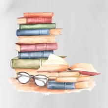 Knihy barevné a brýle