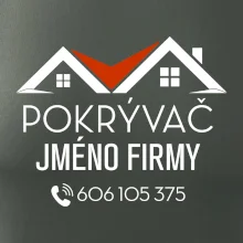 Tričko pro pokrývače - Dvě střechy