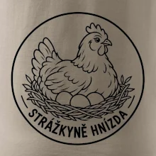 Strážkyně hnízda slepice v emblému