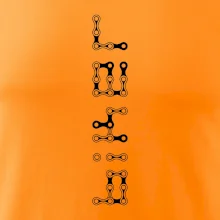 Biker nápis na výšku řetěz