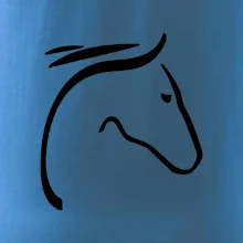 Kůň - hlava silueta