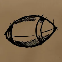 Americký fotbal míč skica