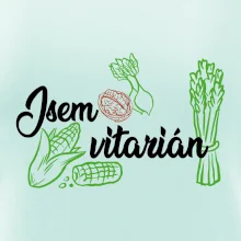 Jsem vitarián - nápis