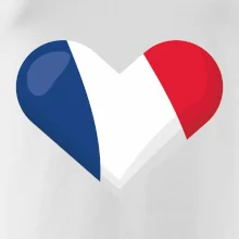 Francouzská vlajka srdce
