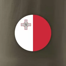 Vlajka Malta kulatá velká