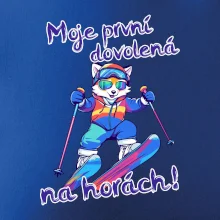 Moje první dovolená na horách modrá liška