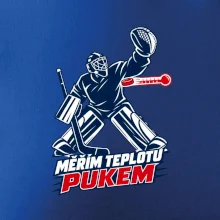 Hokejový teploměr pukem