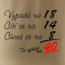 Vypadá, cítí se, chová se - 40 let