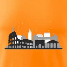 Řím silueta památky