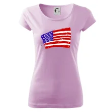 Americká vlajka ohnutá