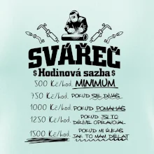 Svářeč - hodinová sazba